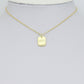 Gold Angel Number Rectangle Charms/Pendants, Sku#LX931