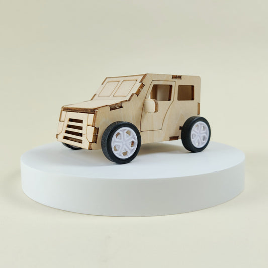 Pull String Car DIY Kit, Educational STEM Toy