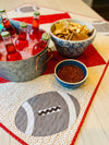 Football Table Topper or Lap Quilt Pattern - Paper Print Version