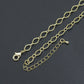 Diamond Shape Link Chain Necklace Bracelet, Charm bar necklace bracelet, sku#EF790