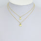 Dainty Gold Heart Pendant charm, Sku#LK1279