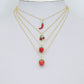 Red Cherry Strawberry Chili Pendant charm, Sku#O133