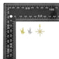 Gold Silver Shaka Hand Gesture Pearl North Star Pendant charm, Sku#A511