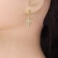 Gold SilverBall Shape Stud Earrings with loop, Sku#A513
