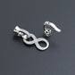 Silver Clear CZ Infinity clasp, Sku#LX877