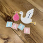 Unfinished Wood Etched Flying Stork Shape | Paint By Line Crafts | up to 30" DIY