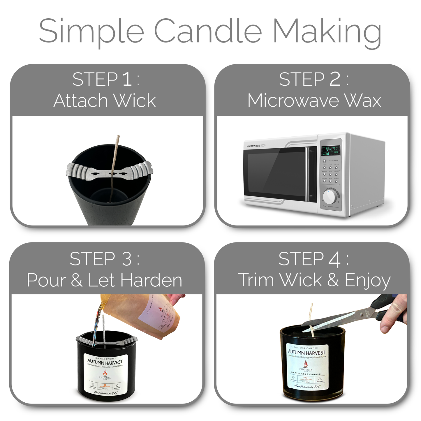 Pumpkin Pie - Candle-Making Kit + Jar