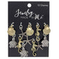Gold and Silver Mixed Metal Sea Life 12pc Charm Set