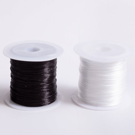 Black and White Stretch Cord 40yds