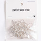 Silver French Ear Wire Earring Hooks 56pc Assortment