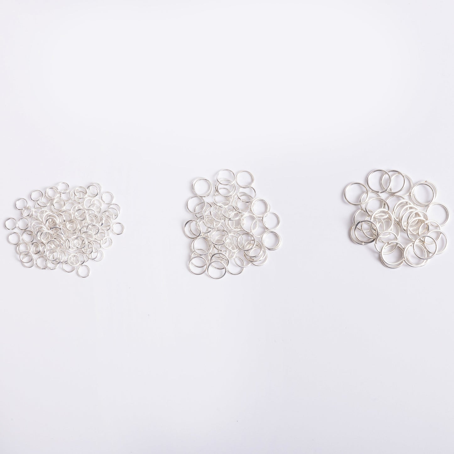 Silver Jump Rings 120pc Assortment