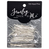 Silver Flat Head Pins 100pc Assortment