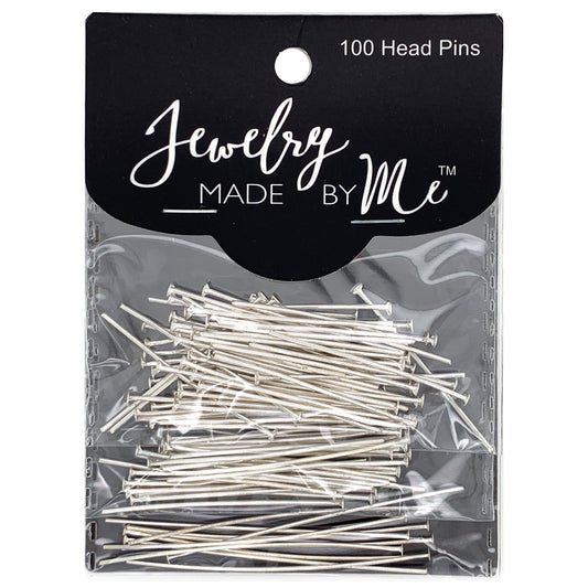 Silver Flat Head Pins 100pc Assortment