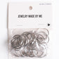 Silver Tone Split Key Rings Multipack of 25