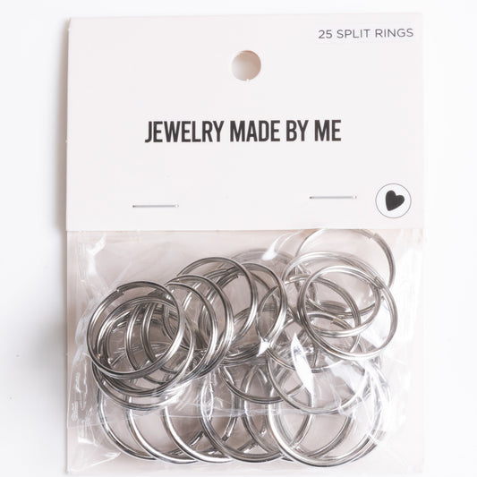 Silver Tone Split Key Rings Multipack of 25