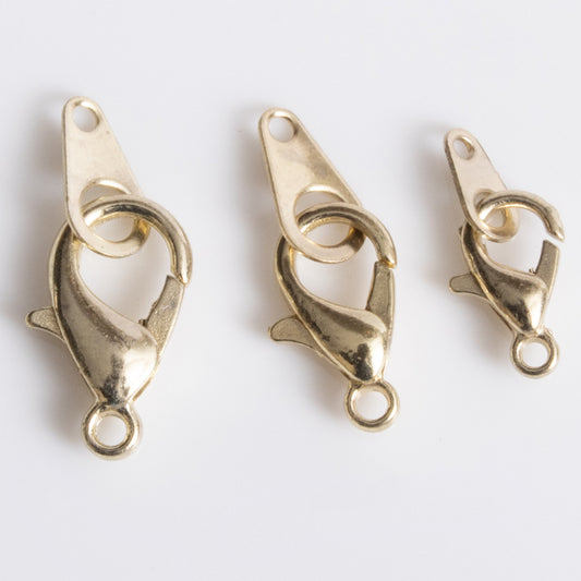 Gold Lobster Clasps 15pc