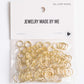 Gold Jump Rings 120pc Assortment