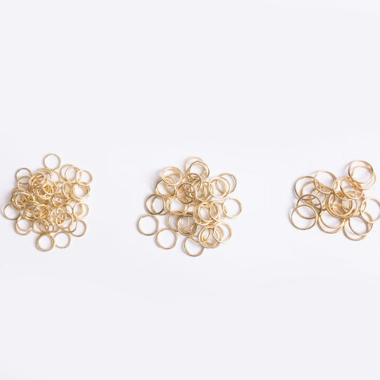 Gold Jump Rings 120pc Assortment