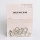 12mm Small Hinged Silver Huggie Hoops Findings 12 Pack