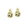 Colorful CZ Ladybird Laybug Pendant charm, Sku#JL209