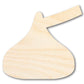 Unfinished Wood Candy Kiss Shape - Craft - up to 46" DIY