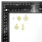 White Pearl, Pearl heart, Sunflower, Anchor, Flower Heart charm, Sku#LD766