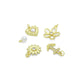 White Pearl, Pearl heart, Sunflower, Anchor, Flower Heart charm, Sku#LD766