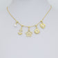 White Pearl, Pearl heart, Sunflower, Anchor, Flower Heart charm, Sku#LD766
