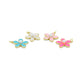 Colorful Enamel pearl Flower Pendant charm for Necklace Bracelet Jewelry Making Supply, Sku#LD768