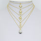 Clear CZ White Pearl Palm Tree, Gold Flower Panda Sun pearl Dollar sign Charm Pendant, Sku#LD775