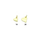 Dainty Gold Heart Pendant charm, Sku#LK1279