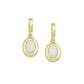 Opal oval Charm Pendant, Sku#LK1284