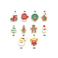Colorful Enamel Gold Christmas Spacer Charm Pendant, Sku#LK1287