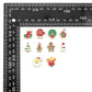 Colorful Enamel Gold Christmas Spacer Charm Pendant, Sku#LK1287