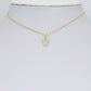 Clear CZ Gold Angel Charm Pendant, Sku#LK1290