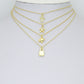 Clear CZ Gold Angel Charm Pendant, Sku#LK1290