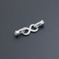 Silver Clear CZ Infinity clasp, Sku#LX877