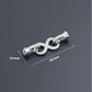 Silver Clear CZ Infinity clasp, Sku#LX877