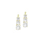 Triple CZ Bar Pendant charm for Necklace Bracelet Jewelry Making Supply, Sku#LX927