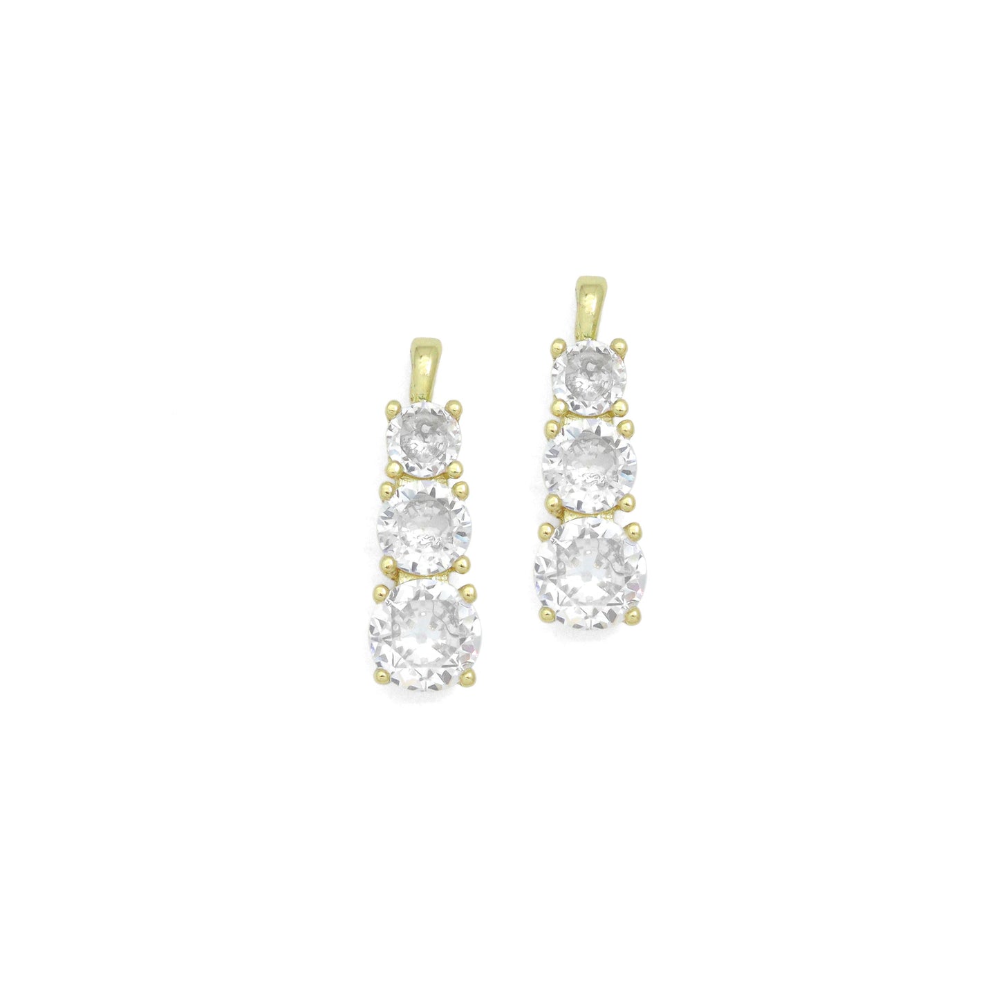 Triple CZ Bar Pendant charm for Necklace Bracelet Jewelry Making Supply, Sku#LX927
