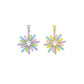 Colorful Enamel Flower charm For Necklace Bracelet Jewelry Making Supply, Sku#LX932/F1447