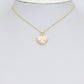 Pink and White Mother of Pearl Heart charm For Necklace Bracelet Jewelry Making Supply, Sku#LX936