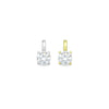 Gold Silver Clear Big Round CZ Pendant charm, Sku#LX937