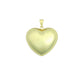 Large Puffy Gold Heart Pendant charm, Sku#LX938