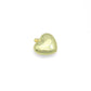 Large Puffy Gold Heart Pendant charm, Sku#LX938