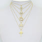 Gold Silver Holiday Wreath Snowflake  North Star Charm Pendant for Holiday necklace bracelet DIY, Sku#LX948