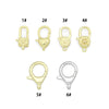 Gold Silver sunflower snowflake bloom Heart Flower Lobster Lock Clasp/Spring Clasp, Sku#LX949