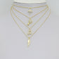 Clear CZ Gold Silver Wine Glass Umbrella Wing Music Note Charm Pendant, Sku#LX951