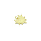Gold Sunburst Spike Heart Pendant Collection – White, Black, Red & Turquoise, Sku#LX954
