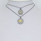 Dual Color Paw Insect bee Coin Charm Pendant, Sku#LX956